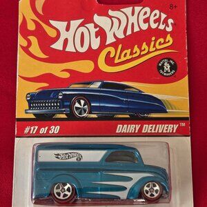 2005 HOT WHEELS RED LINE, DAIRY DELIVERY, MINT IN THE PACKAGE!!!